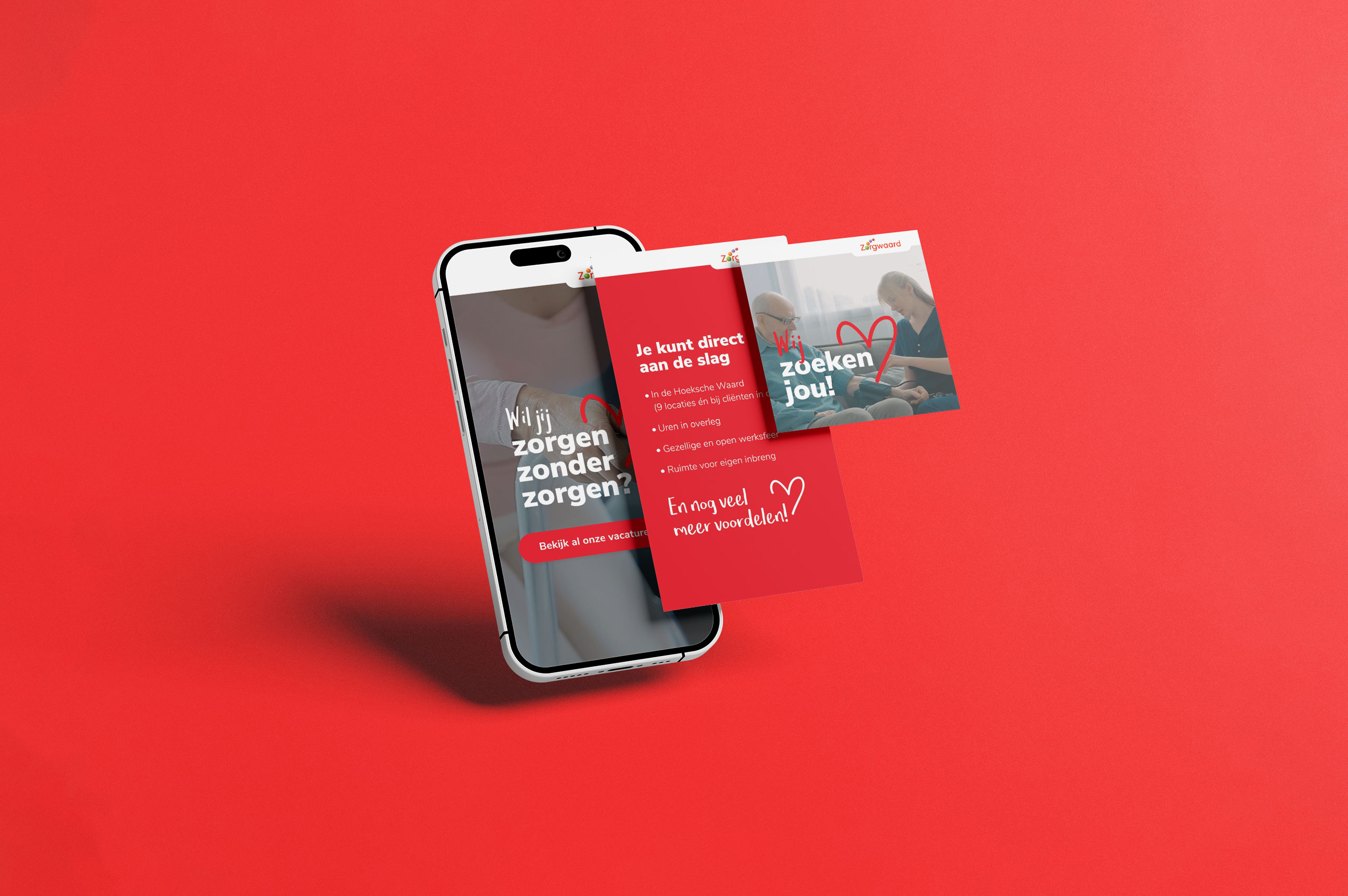 Zorgwaard Mockup Online campange