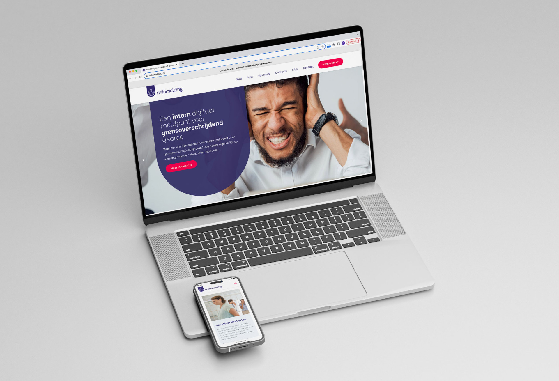 Mijnmelding mockup