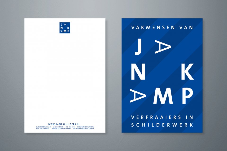 Ontwerp Briefpappier Jan Kamp Schilderwerk