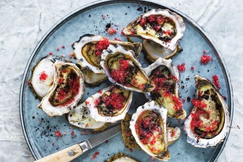 Finger limes oyster